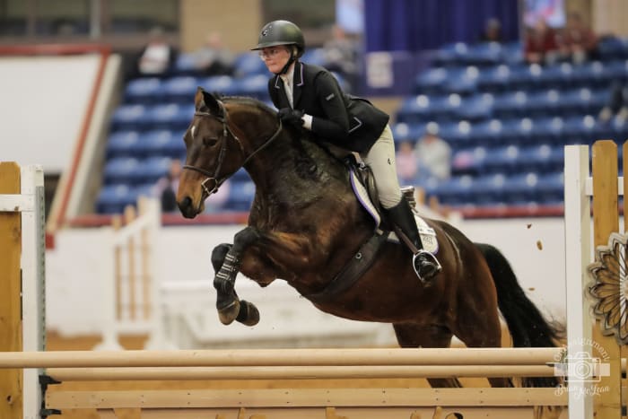 TCU Equestrian versus Delaware State at the Fort Worth Stock Show and Rodeo.